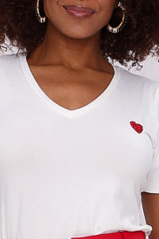 T SHIRT LOVE OFF WHITE